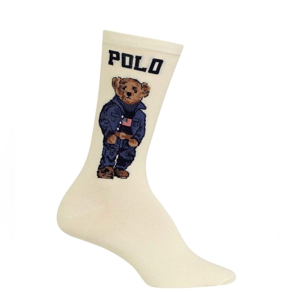 NWT Polo Ralph Lauren Women's Polo Bear Trouser Socks - Picture 4 of 5